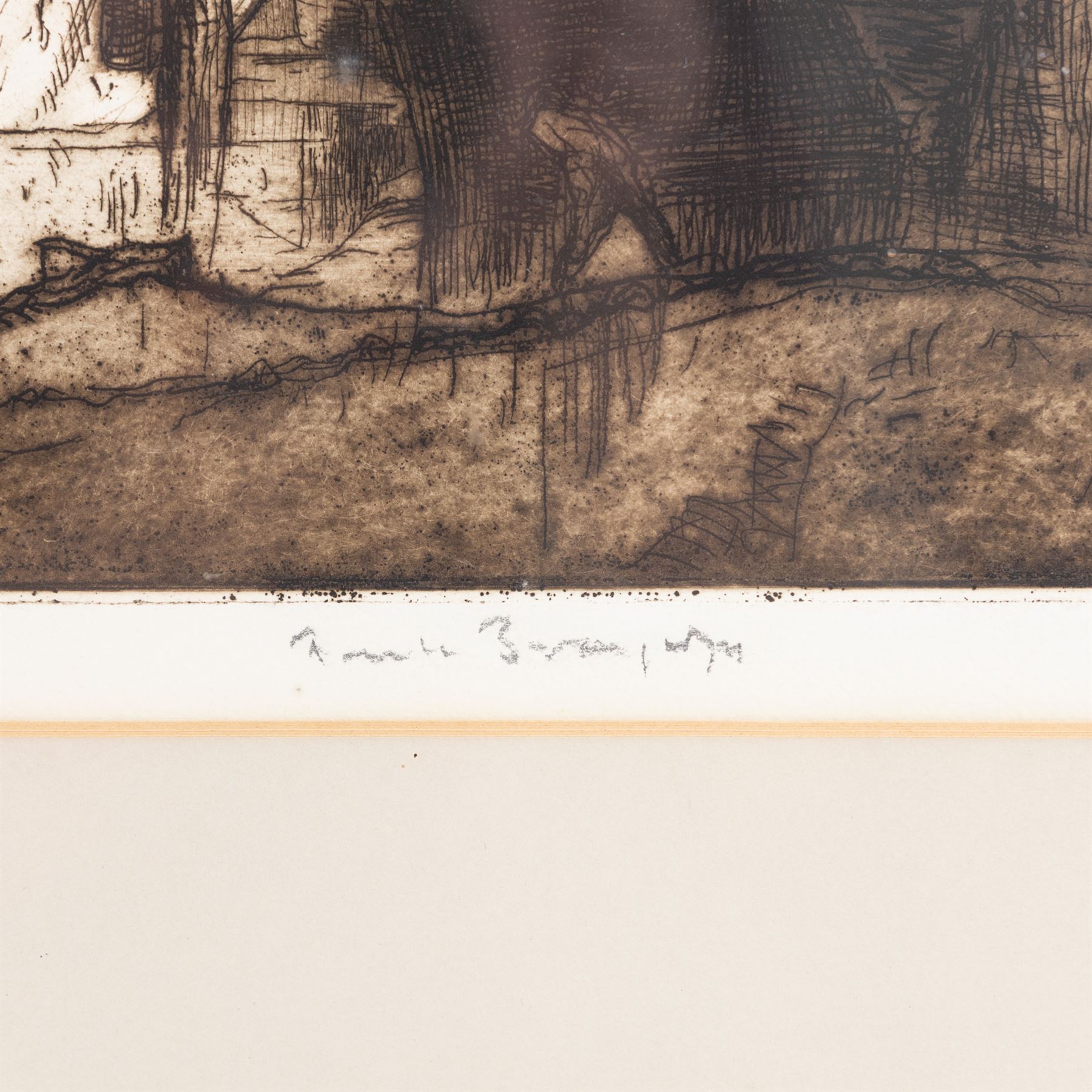 Sir Frank Brangwyn RA (British 1867-1956): 'Breaking up of the Duncan' (Gaunt 193), etching pub. 1911 signed in pencil, 54cm x 81cm 