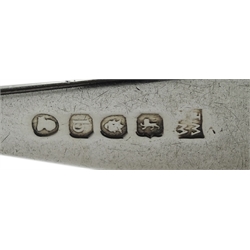 Five George III silver dinner forks, Old English pattern by Richard Crossley, London 1800 and two other similar forks London 1792 and 1817, approx 15.2oz (7)