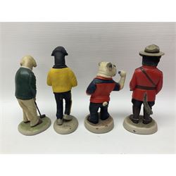 Ten Country Companions Robert Harrop dog figures, including Doberman CC28, Boxer Grand Prix CC88, Golden Retriever CC33, Bulldog Darts CC75, etc