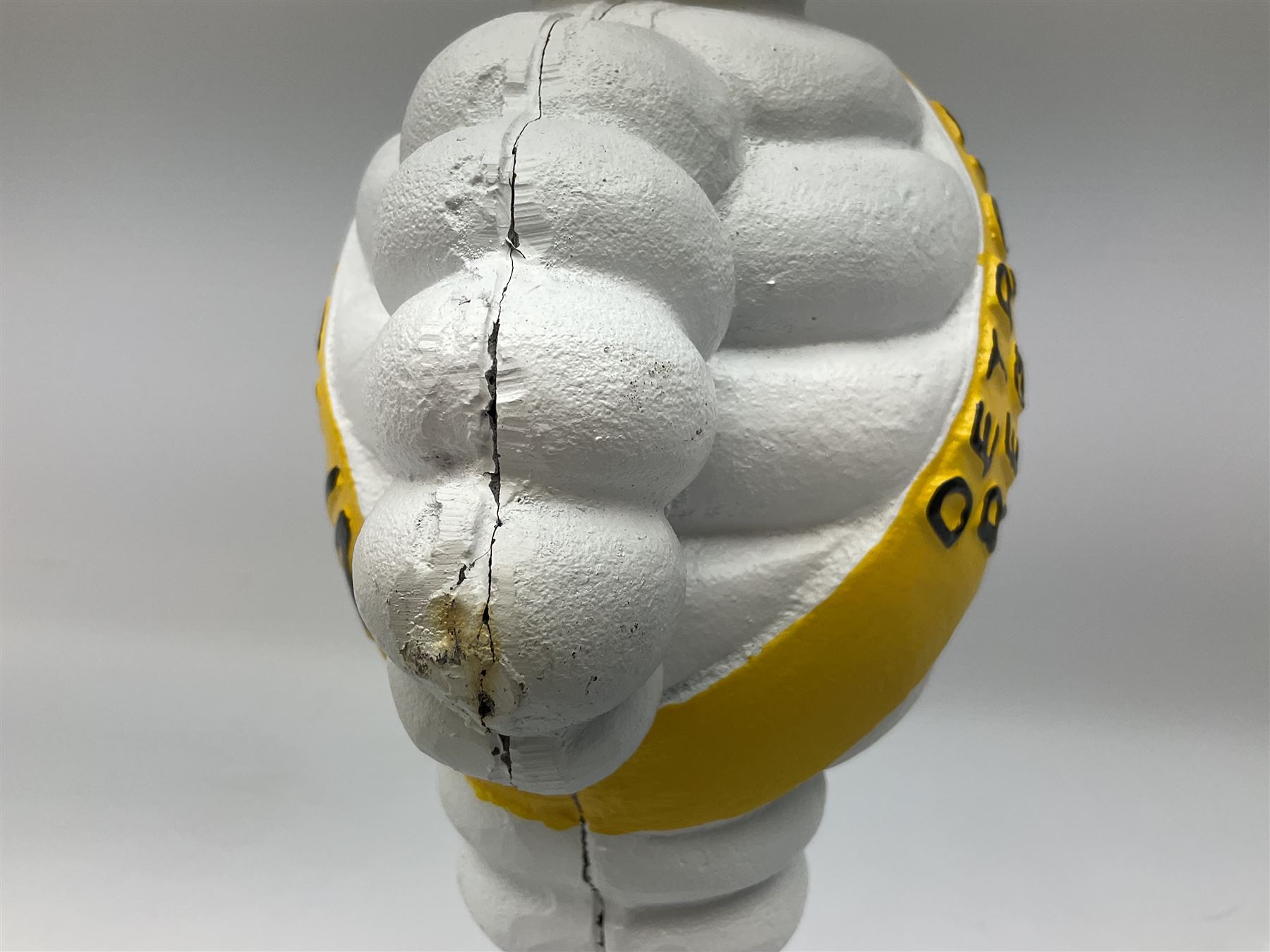 Cast iron Michelin man figure, H38cm