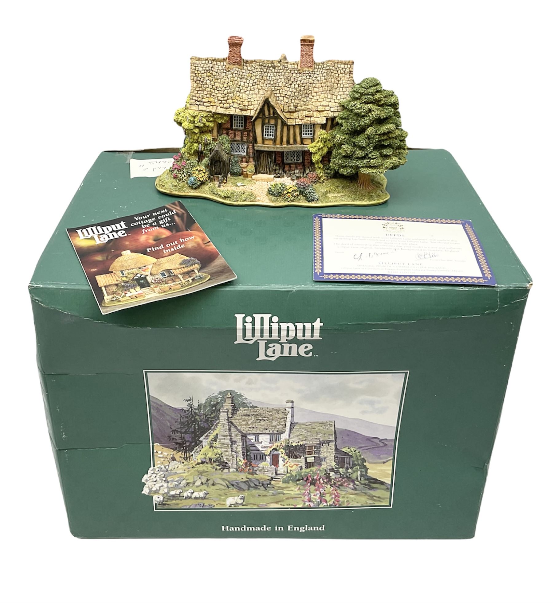 Large Lilliput Lane 'Bowbeams', in boxed with deeds