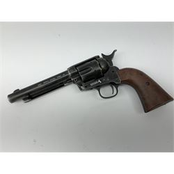 Umarex Colt SAA (single action army) .45 CO2 BB airgun in full metal, serial no.15D75870, L30.5cm, boxed with instructions
