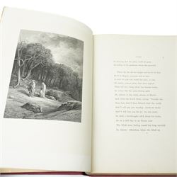  Tennyson, Alfred - 'Vivien' - Illustrated by Gustave Dore, Published by Edward Moxon and Co. 1867 - A Folio Edition complete with prints, all edges gilt in red and gilt boards