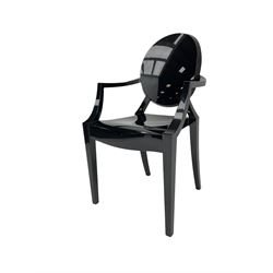 Philippe Starck for Kartell - 'Louis Ghost' chair, in black