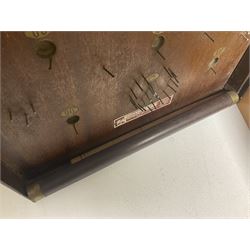 John Jaques and Son ‘Devil Among the Tailors’ wooden vintage skittles game, missing pole and ball, with instruction manual and original box; and a Corinthian Bagatelle board with marbles and push stick 