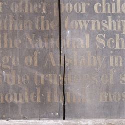 Painted wooden sign, The Walkers Foundation, H95cm, W70cm