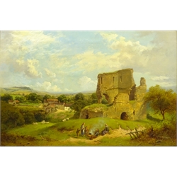  Edward Henry Holder (British 1847-1922): Ayton Castle near Scarborough, oil on canvas signed 50cm x 75cm  