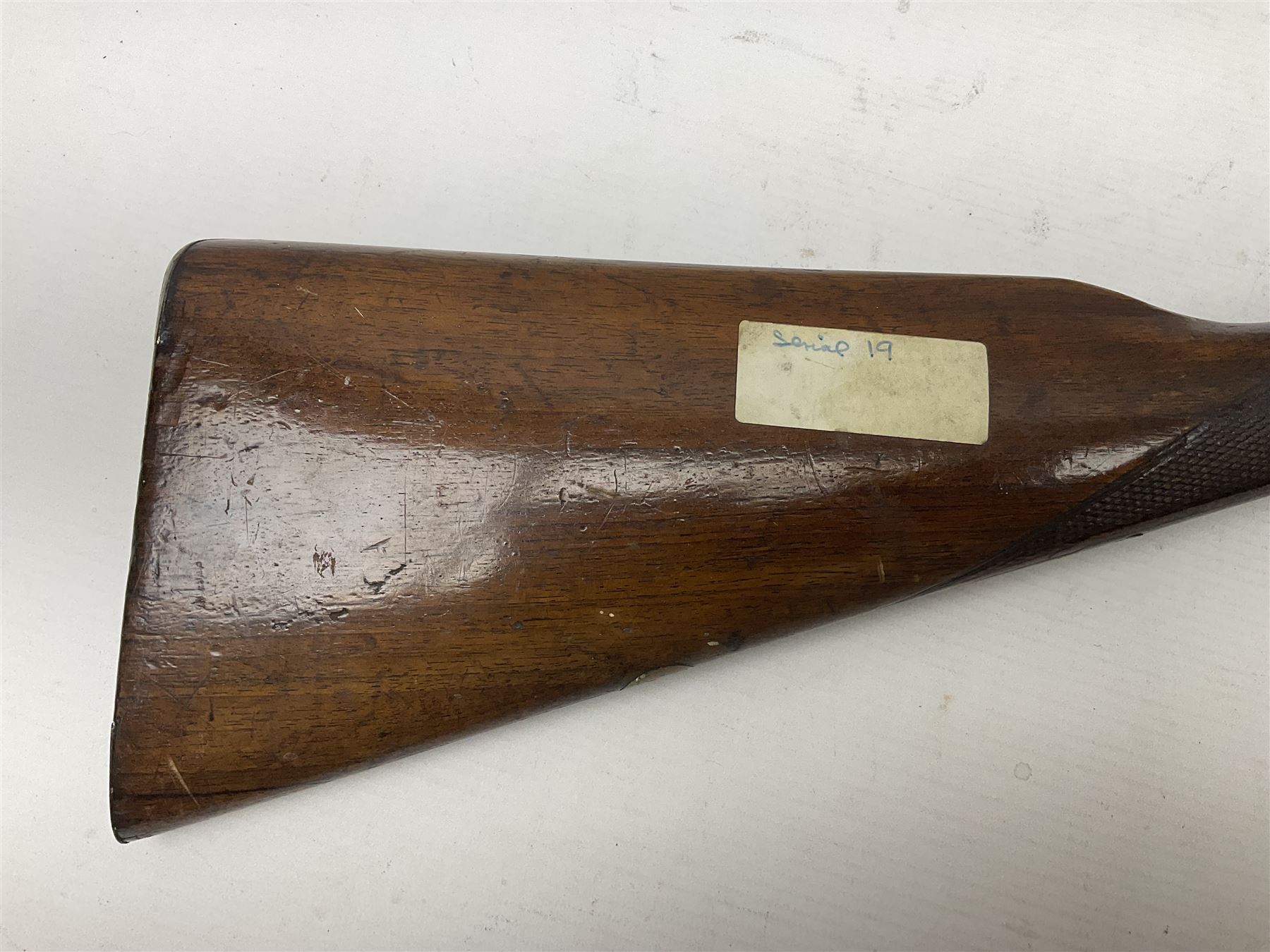 SHOTGUN CERTIFICATE REQUIRED - 19th century John Adams of London 12-bore double barrel side-by-side hammer gun with screw under-lever opening, 76cm (30