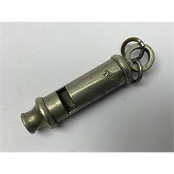 Hull police whistle, medal 'For Exemplary Police Service', three Jack Rigg prints, and a black and white photograph of Hull Dock Offices, 1903