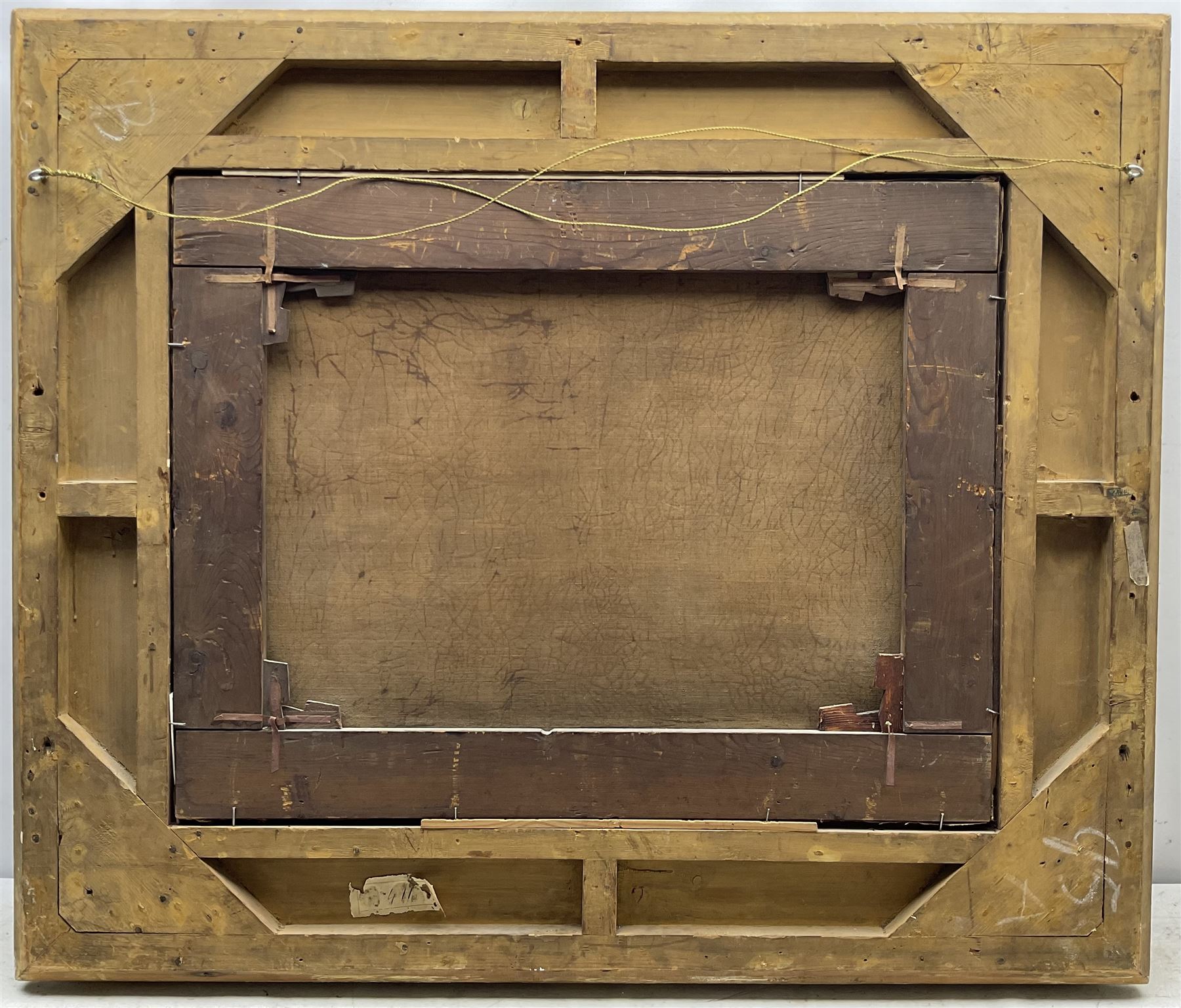 Jan Willem van Borselen (Dutch 1825-1892): Landscape with Travellers, oil on canvas signed and dated 1848, 54cm x 70cm in magnificent original gilt frame 
Provenance: private collection, purchased James Alder Fine Art, Hexham; with Woolley & Wallis 11th March 2015 Lot 474