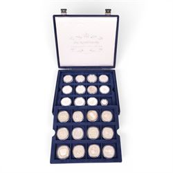 'The Royal Family Commemorative Coin Collection', set of thirty-six silver proof coins, va...