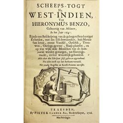 Hieronymus Benzo; Scheeps-Togt na West Indian, publisher Pieter Vander 1706