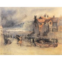 John Hiram Greensmith (Sheffield 1932-2021): 'Old Whitby', pastel signed titled and dated ...
