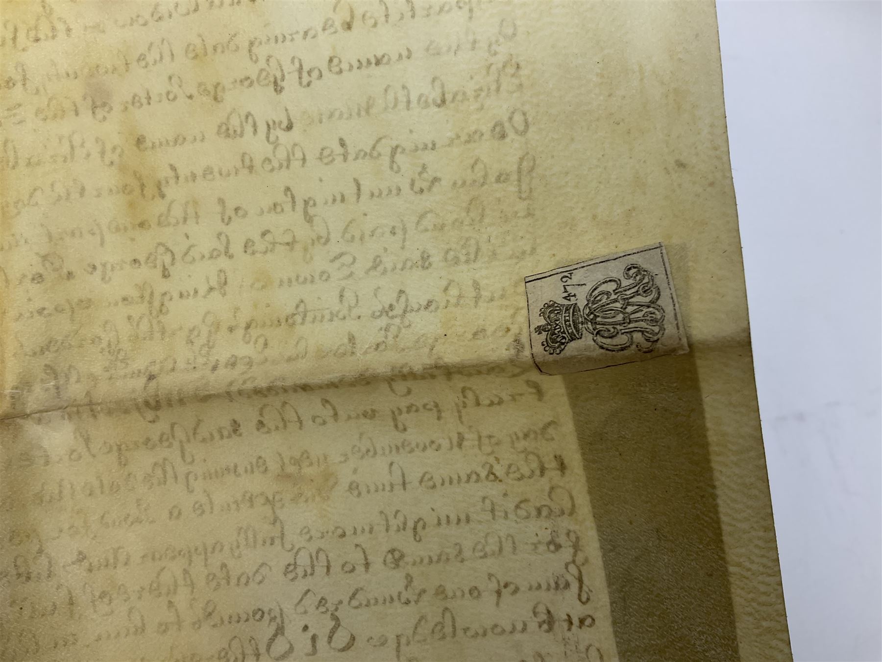Three 17th/18th century manuscript deeds on vellum relating to properties in Bowling Alley Lane, Hull - one dated 16/12/1689 with seal 44 x 65cm; mortgage dated 20/2/1711 56 x 74cm; and assignment of mortgage dated 5/5/1727 with seal; all folded (3)