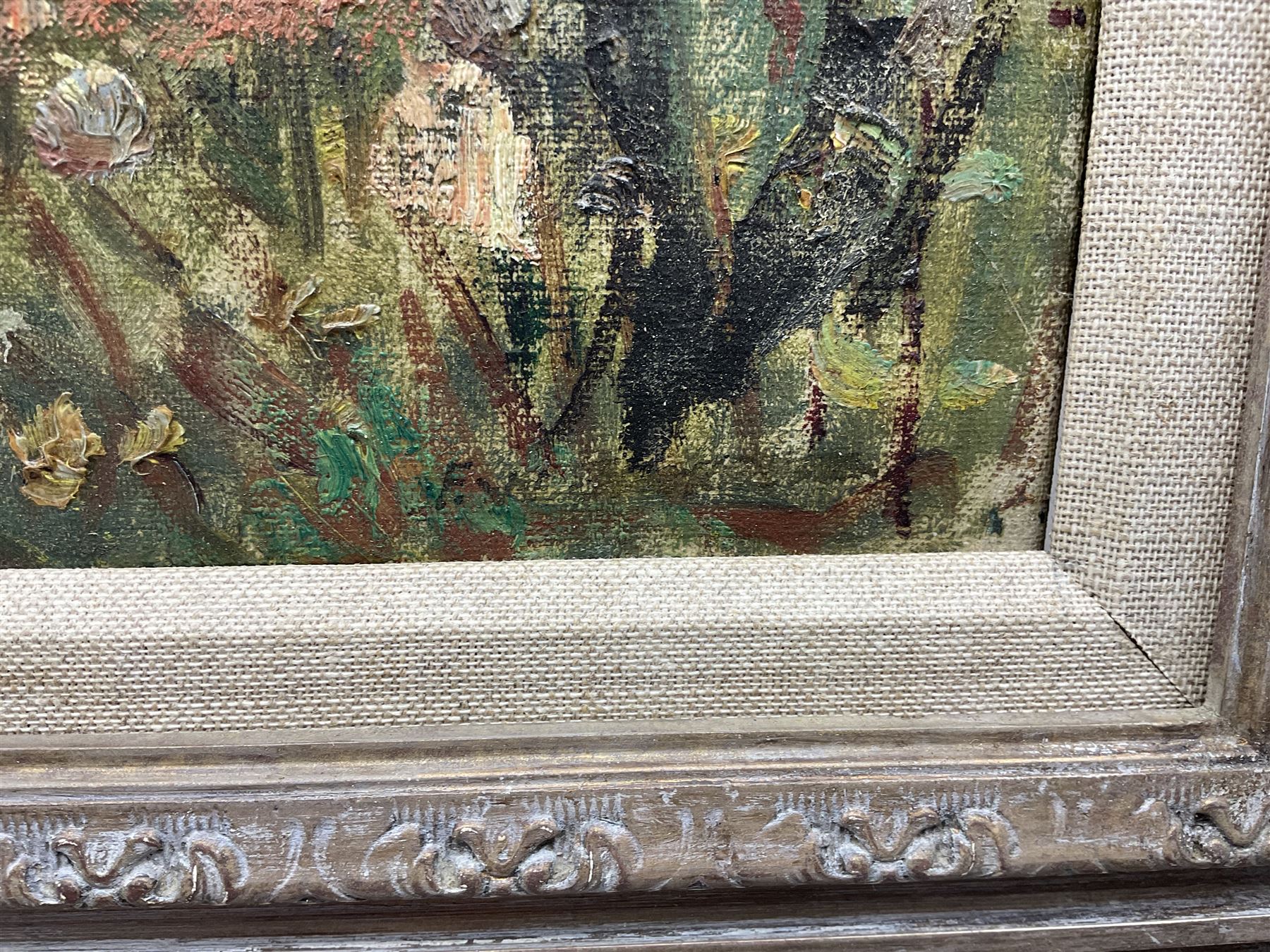 Frederick William Jackson (Staithes Group 1859-1918): View Through the Trees - Runswick Bay, oil on canvas signed 35cm x 43cm