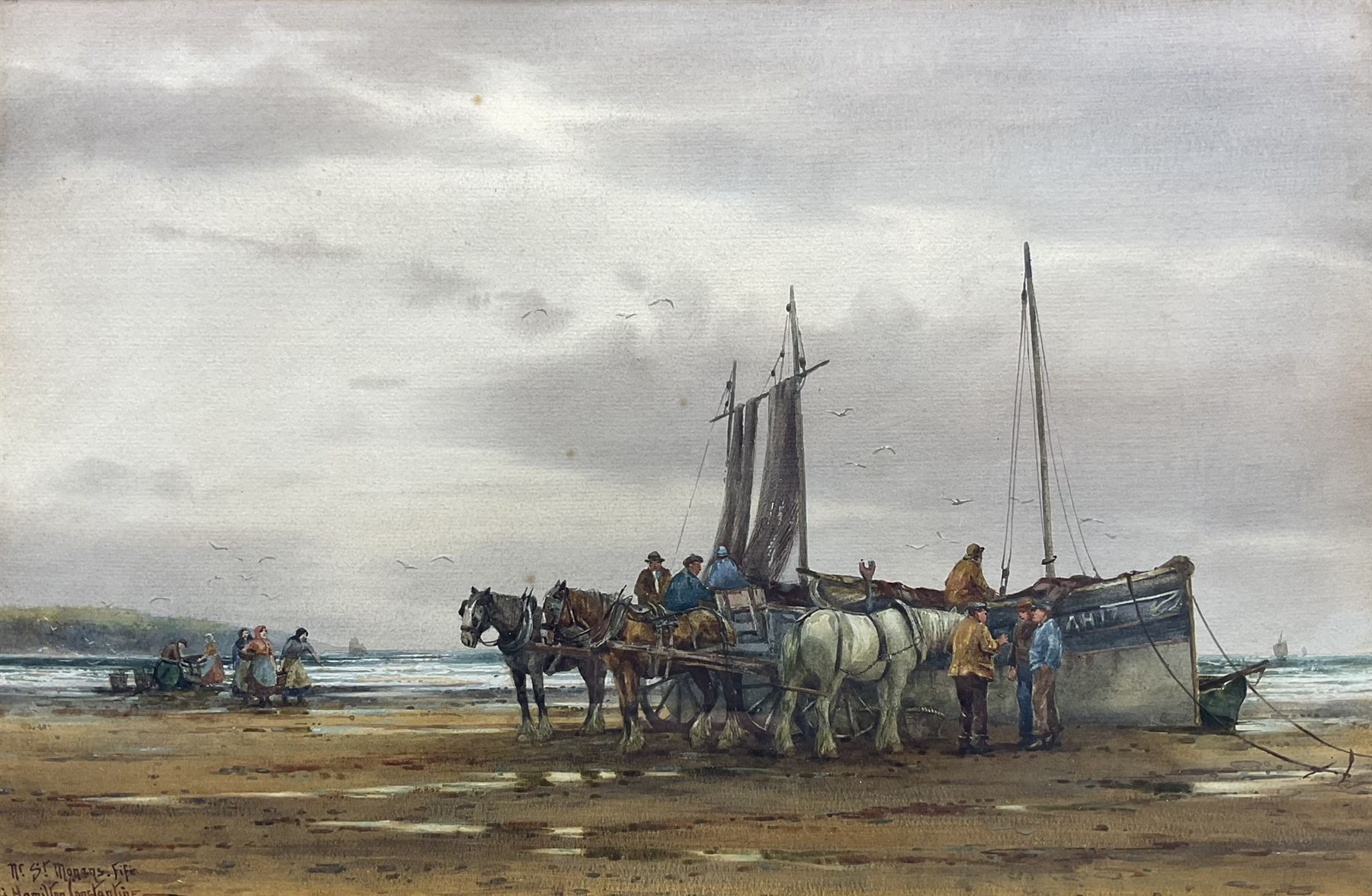 George Hamilton Constantine (British 1878-1967): 'St. Monans Fife', watercolour signed and titled 34cm x 53cm