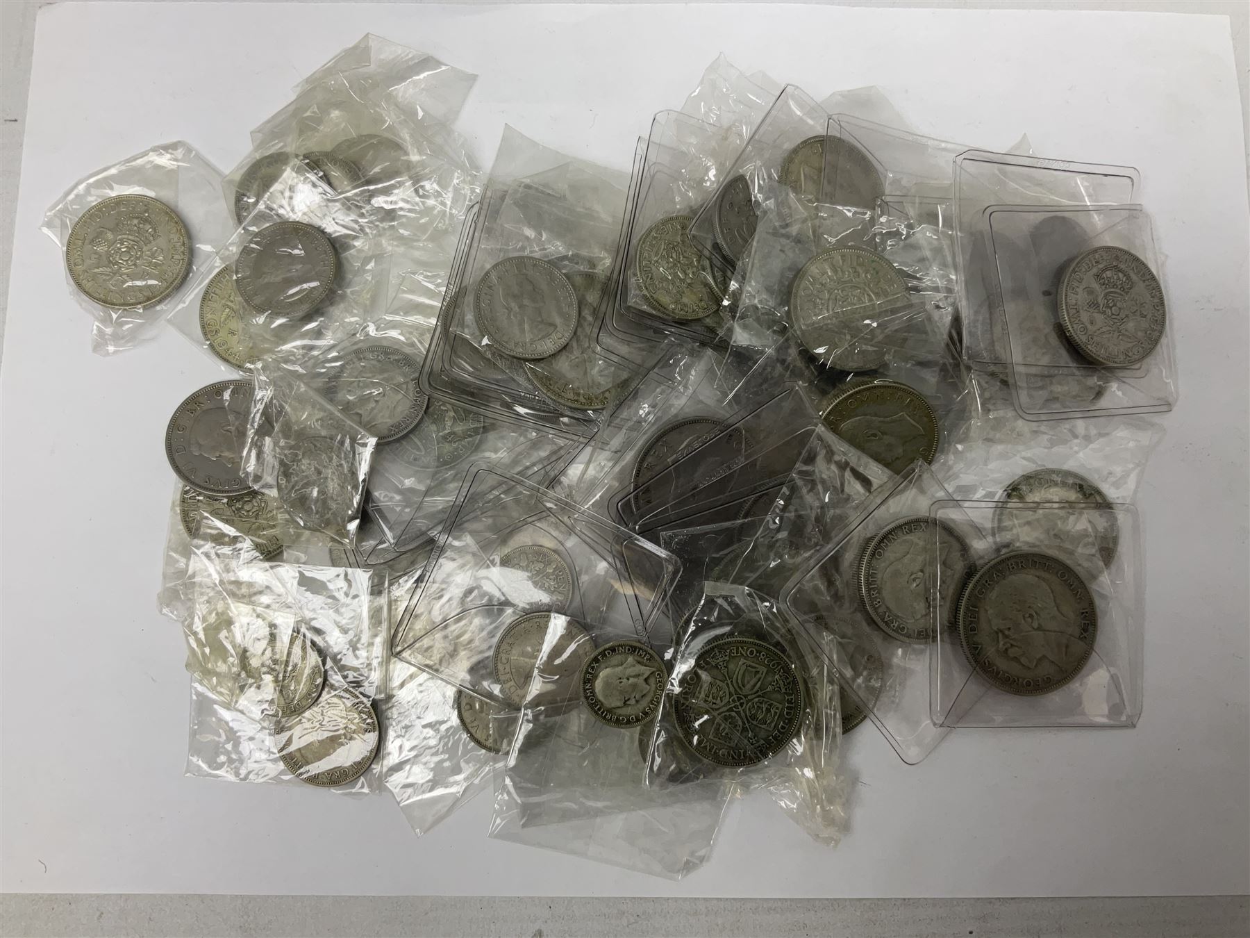 Collection of Great British and World coins, including Great British pre-1947 silver coins, pre decimal coinage, commemorative coins, Queen Elizabeth II 'Souvenir of Thoresby Hall' unofficial coin set etc