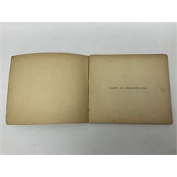 Frank Mason and Noel Pocock; Alice in Holidayland - A Parody in Prose, Verse and Picture. Perpetuated with Profound Apologies to Lewis Carroll and Sir John Tenniel, text by F W Martindale, containing illustrations of Alice at local seaside resorts, including Scarborough, Bridlington and Robin Hoods Bay