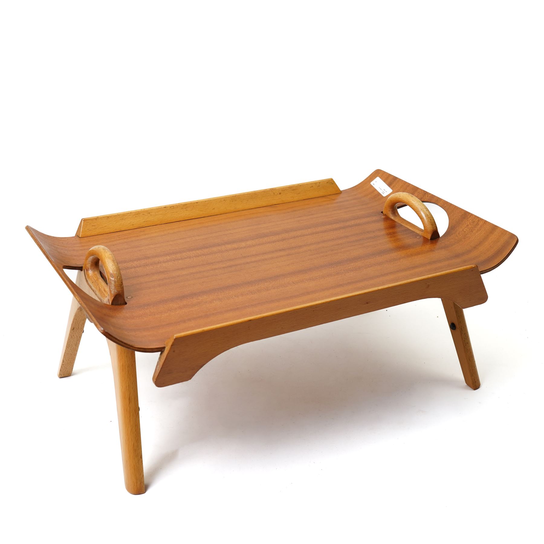 'The Centurion' bentwood lap tray by Paragon of London, W59cm