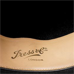 Three bowler hats and two cases, by Tress & Co, Lincoln Bennett & Co, and Christys' (3)