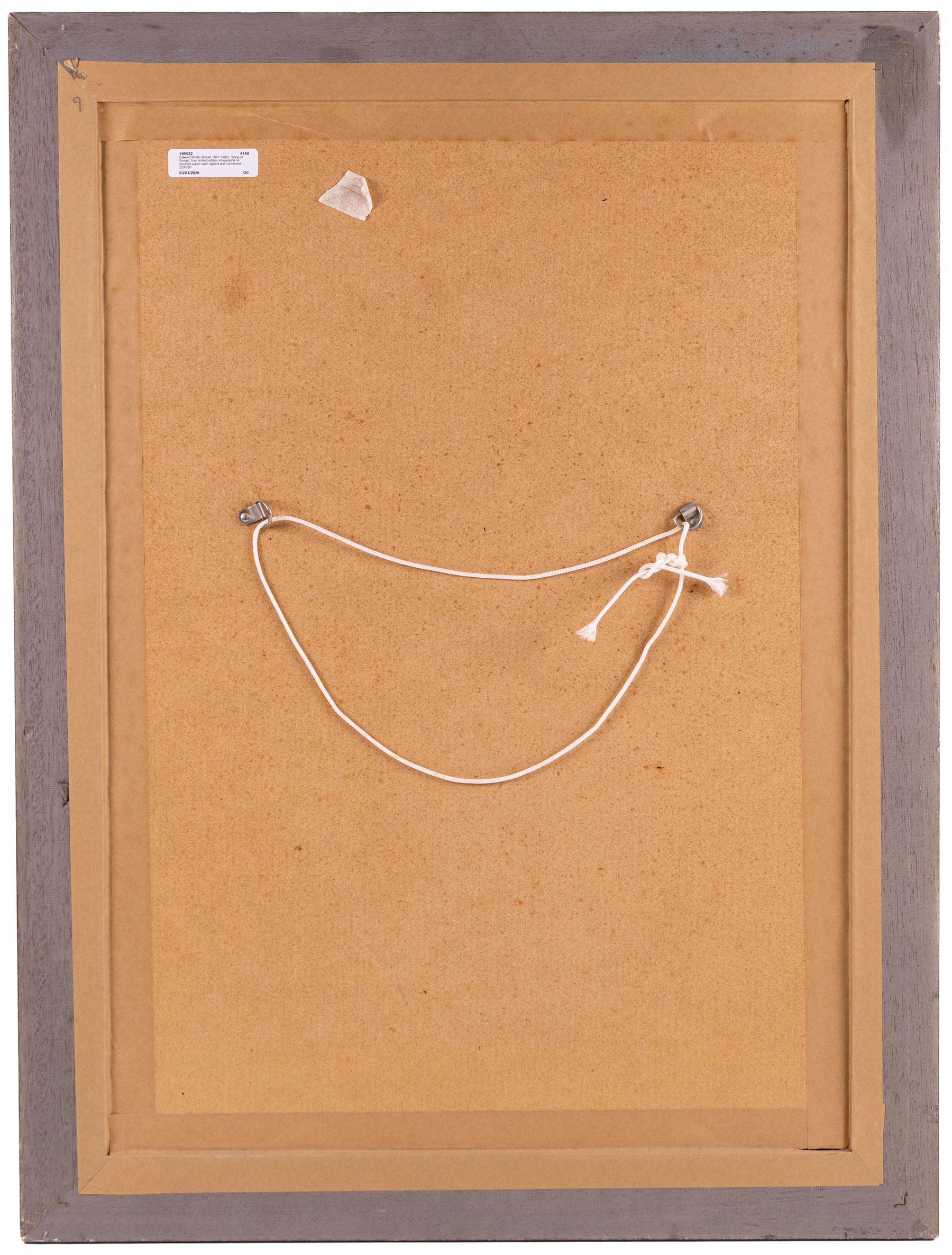 Edward Harris Wolfe (South African 1897-1982): 'Song of Songs', set of twelve limited edition lithographs on silvered paper each signed and numbered 228/250 in pencil, 36cm x 26cm, in matching frames (12)