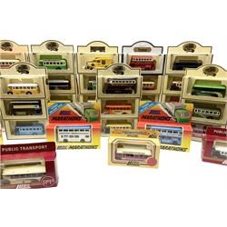 Sixty-two modern die-cast models of buses and coaches by Lledo, Days Gone etc; all boxed