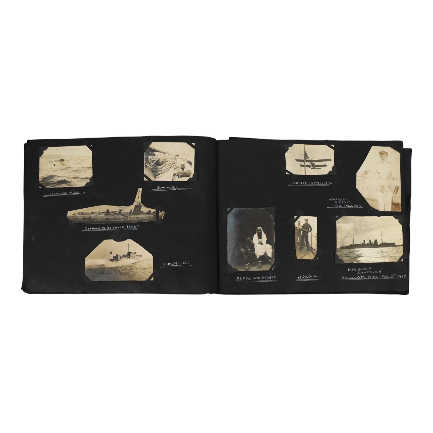 20th century photograph album belonging to Mr S. Wallis of Whitby, the photographs documenting his life on the sea, during his time in the Navy aboard MV Laurelwood and his return to Whitby, including the Japanese attack on Woosung China 1931, a lumber camp in Canada 1929, Timbi Island Santos 1929, whaling on board S.S Curacoa, Whitby railway strike 1927, Whitby Regatta 1958, etc