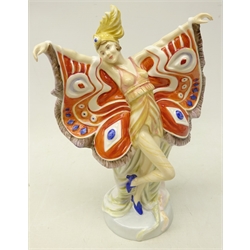  Royal Doulton Prestige limited edition figure 'The Peacock' from the Butterfly Ladies Collection, HN 4846 no. 304/500  