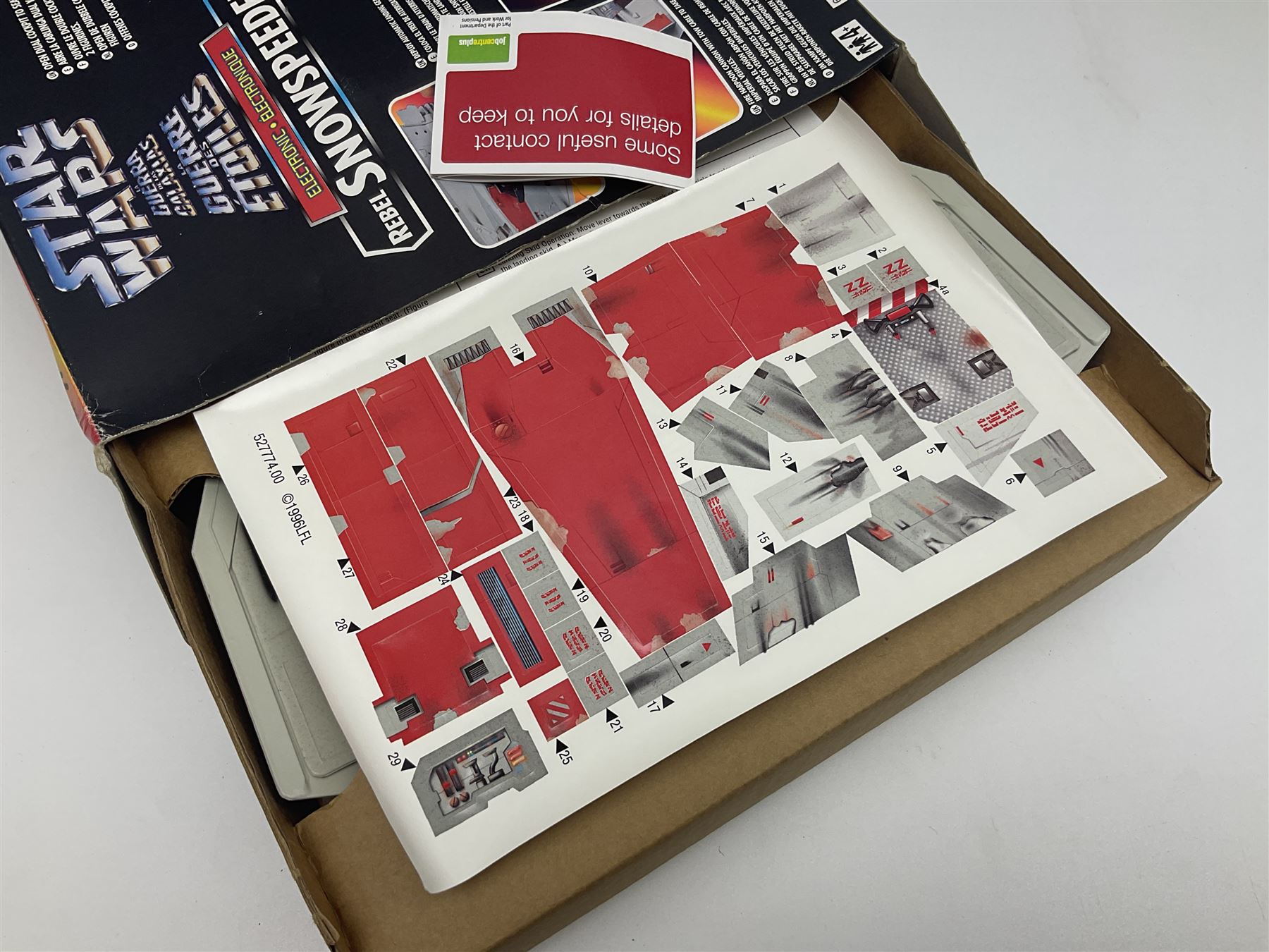 Star Wars - La Guerra De Las Galaxias La Guerre Des Etoiles - A-Wing Fighter; Luke's T-16 Skyhopper; Darth Vader's TIE Fighter; and Rebel Snowspeeder; all boxed (4)