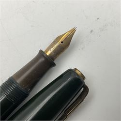 Five Waterman's fountain pens, to include Ideal, 152V, 701 etc, four with 14ct gold nibs