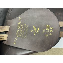 Falcon GP wide saddle, brown leather, 18