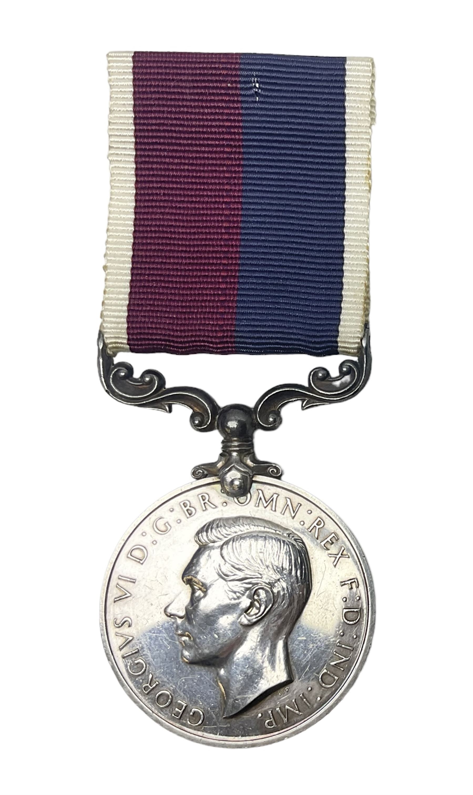 George VI RAF Long Service and Good Conduct Medal awarded to 506313 F/Sgt. F.G. Hollings R.A.F.; with ribbon 