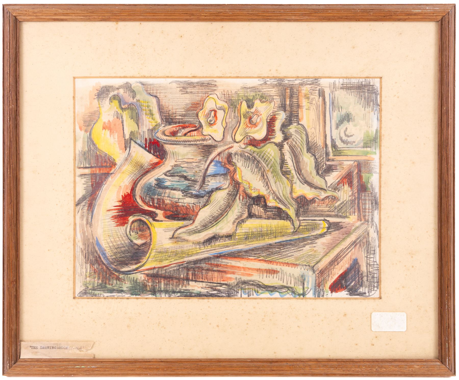 Rees Lewis Rees (British 20th Century): 'The Drawing Room Table' and 'The Saw Mill', two watercolours signed and indistinctly dated, 24cm x 33cm (2)