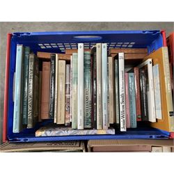 Extremely large collection of reference books on painting and decorative art, to include artist’s monographs, exhibition catalogues, Graves Royal Academy Exhibitors, Paintings in Public Ownership, artist dictionaries, etc (13 boxes) 
Notes: COLLECTION FROM DUGGLEBY STORAGE, GREAT HILL, EASTFIELD, SCARBOROUGH, YO11 3TX