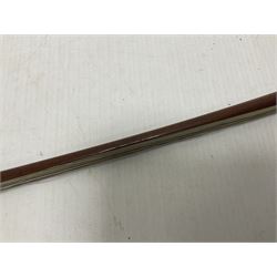 Cello bow possibly made from pernambuco or Brazilwood 
