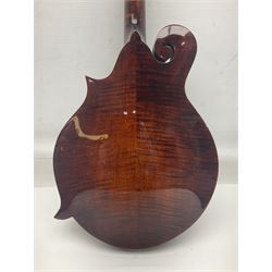 Eastman eight-string mandolin model MD514 2007 serial no.UK023 L68cm; in Hiscox hard carrying case