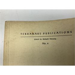Set of six 1938 German booklets by Terramare Publications comprising No.1 Adolf Hitler by Philip Bouhler, No.2 German Political Profiles by Hans Heinz Sadila-Mantau, No.3 Versailles in Liquidation by Friedrich Grimm, No.4 German Law and Legislation by Erich Schinnerer, No.5 German Labour Service by Fritz Edel and No.6 Social Welfare in Germany by Werner Reher; some illustrated; all with English text (6)