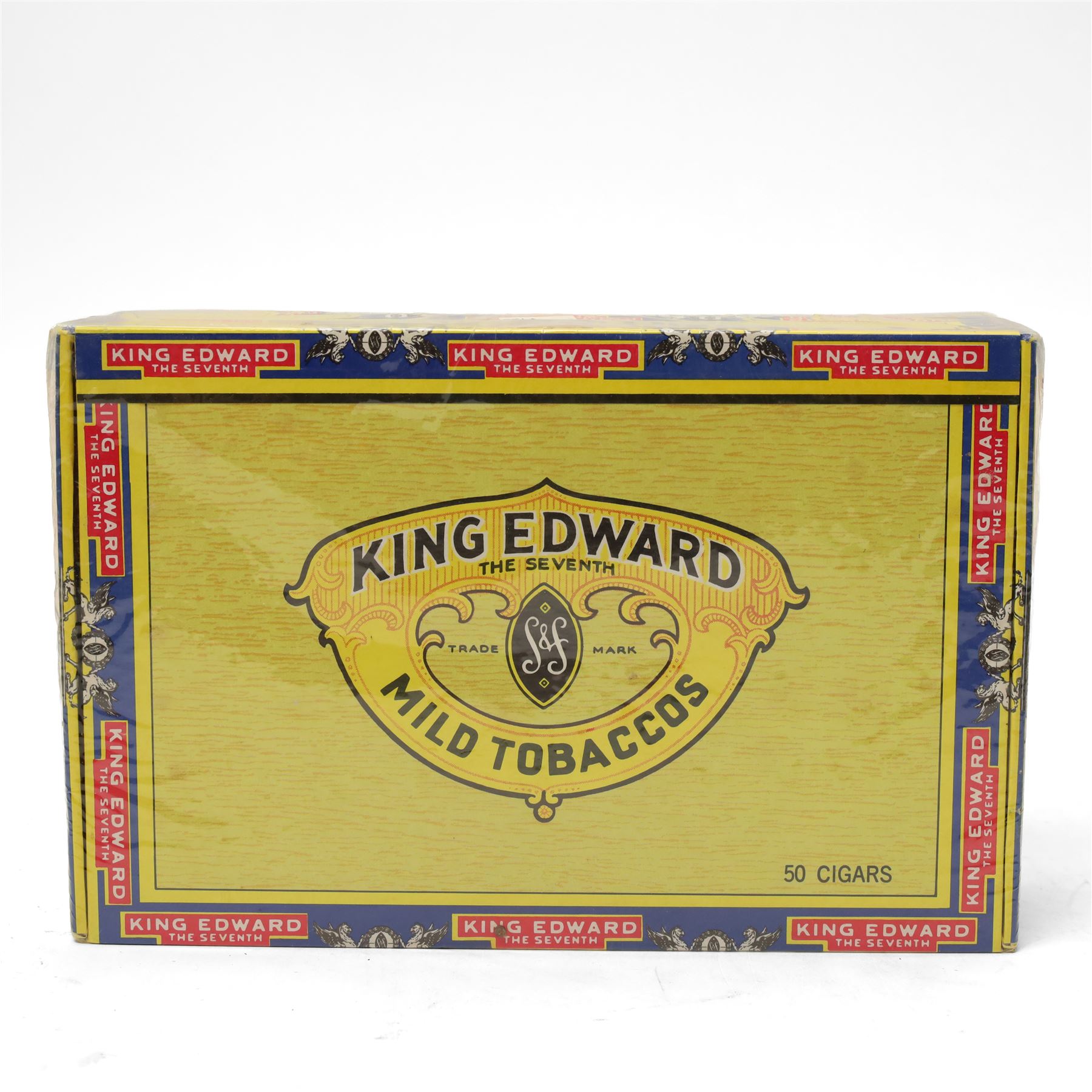 Fifty King Edward The Seventh cigars, boxed and unopened