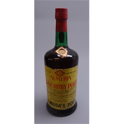  Almeida 1966 Ruby Port, bottled 1976, 262/3floz 20%-75cl, 1btl  