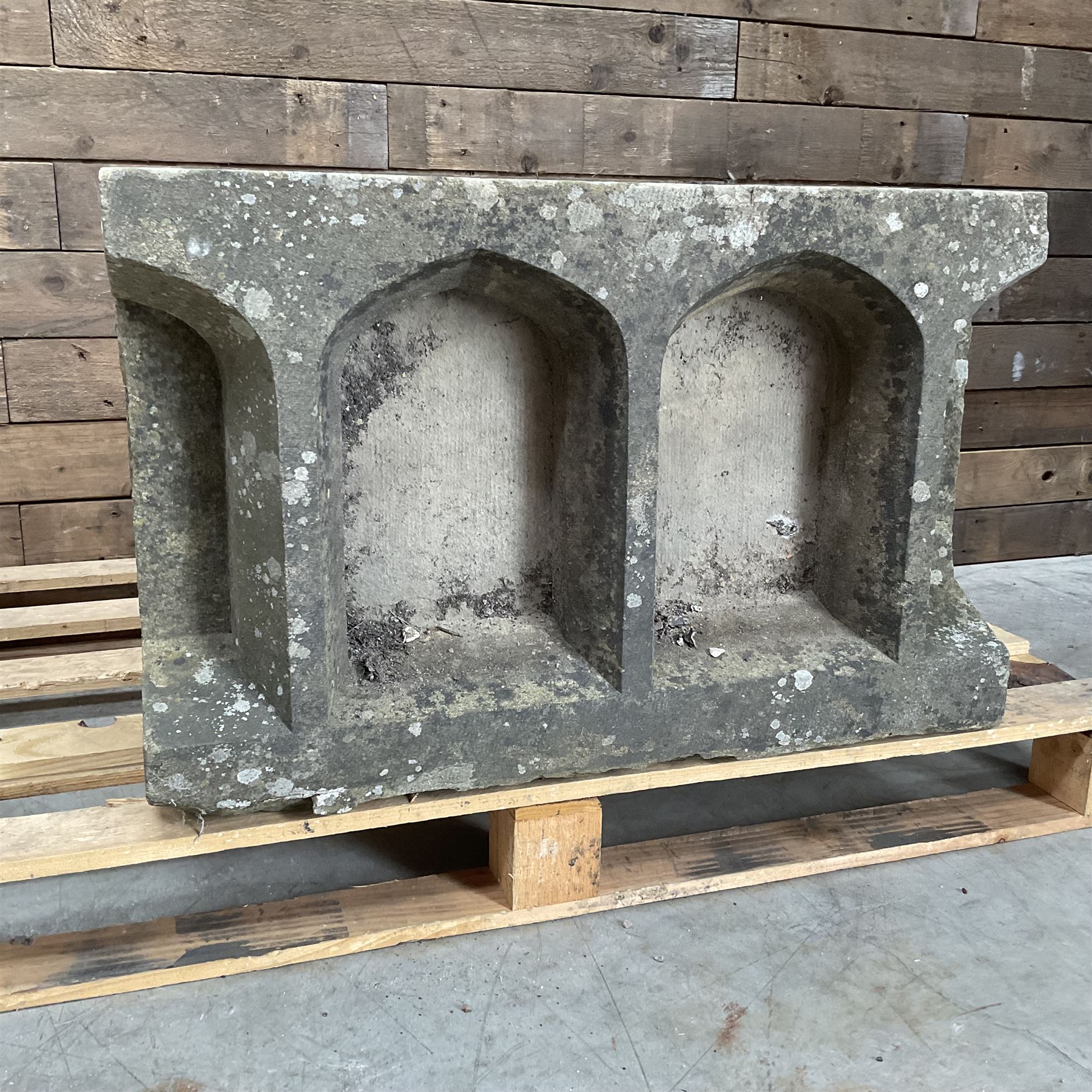 18th century carved sttone balustrade section