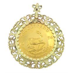 South Africa 1974 1oz fine gold Krugerra