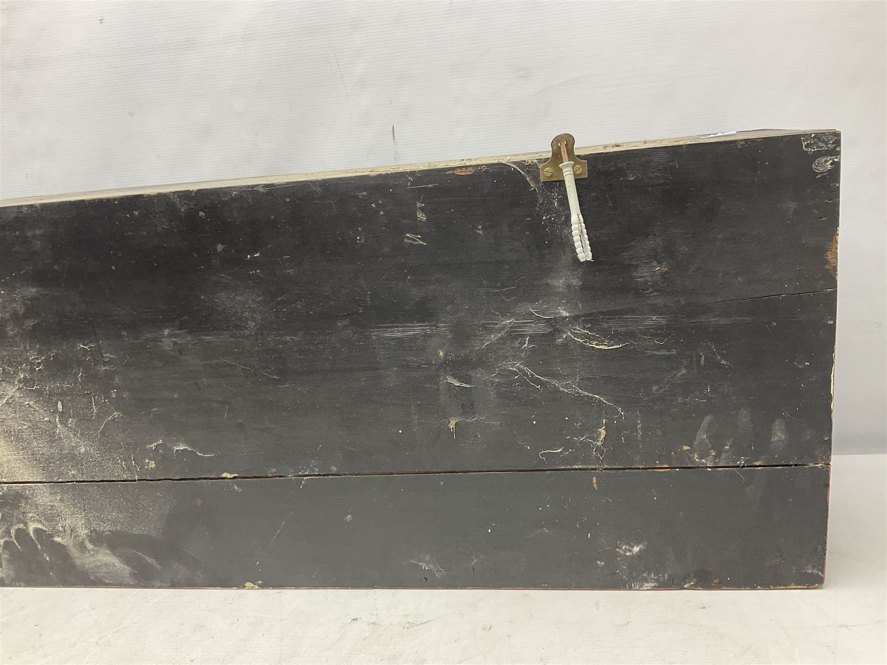 Taxidermy: Cased Northern Pike (Esox lucius), a large preserved skin mount set within a rocky river bed,  encased within a single pane display case, H41cm, L122cm