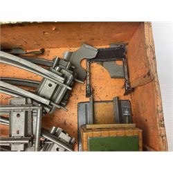 Hornby ‘0’ gauge - No. 0 Goods Set box containing clockwork LNER 0-4-0 locomotive with matching tender no.2710 in black and gold, originally from the No. 1 Goods Set; with NE open wagon, quantity of track, track clips, buffer and key 