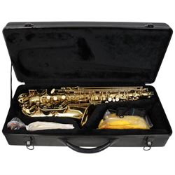 Volt Voggenreiter alto saxophone, contained within hard fitted carrycase and original box