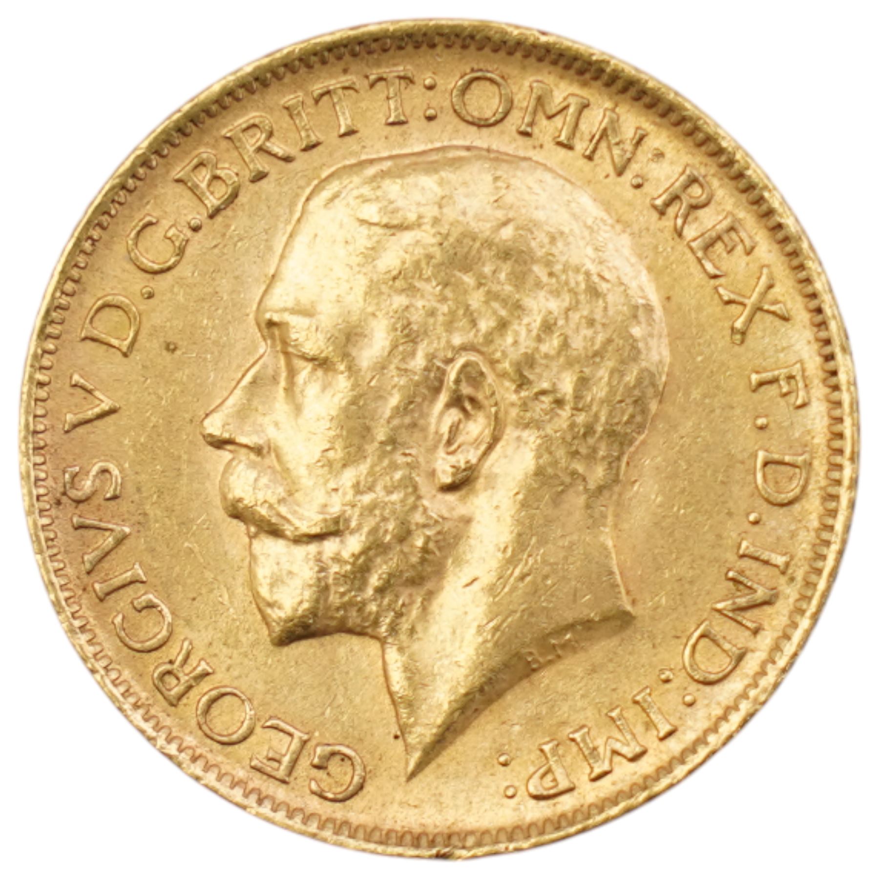 King George V 1913 gold full sovereign coin