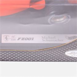 Limited edition Hot Wheels Michael Schumacher Collection Ferrari F2001 Black Nose, no. 95/750, boxed

