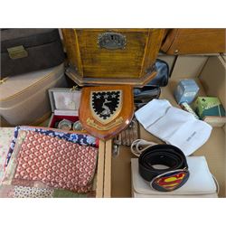Various bags, boxes and miscellaneous collectable and other items