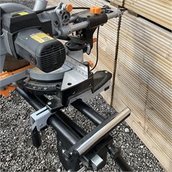 Evolution Rage 3 Mitre saw with foldable stand - THIS LOT IS TO BE COLLECTED BY APPOINTMENT FROM DUGGLEBY STORAGE, GREAT HILL, EASTFIELD, SCARBOROUGH, YO11 3TX