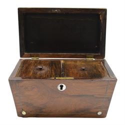 Brass and wood desk stand with inkwell and pen stand, together with silver collared inkwell, hallmark, brass table lamp in the form of a reeded column on stepped square base and 19th century rosewood tea caddy, etc lamp H45cm