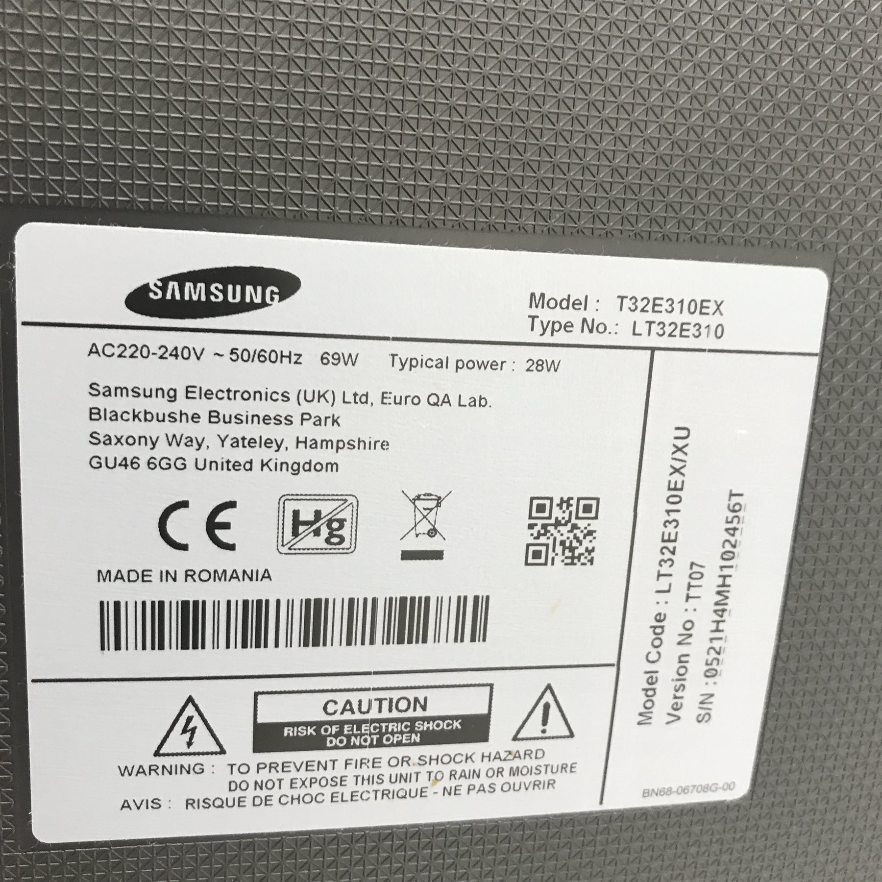  Samsung LT32E310EX/XU television 32